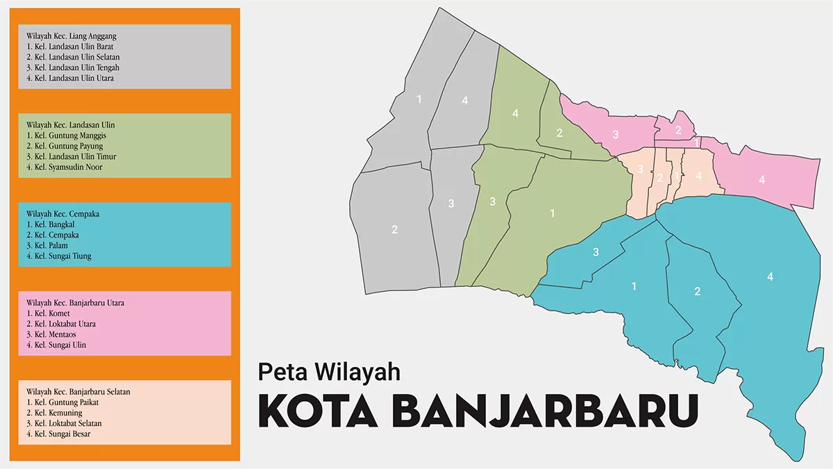Peta Wilayah Kota Banjarbaru